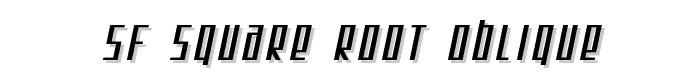 SF Square Root Oblique font